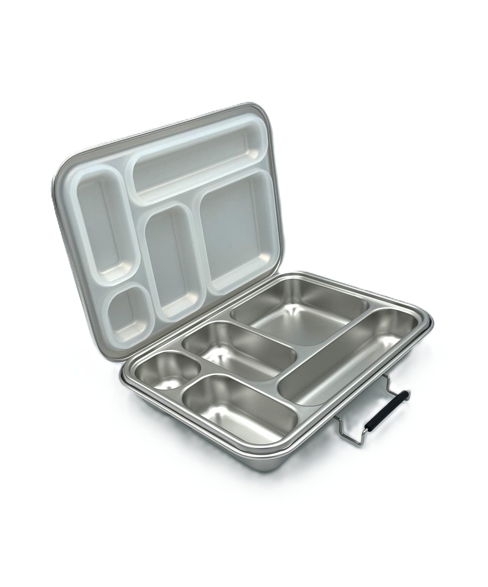 Stainless Steel Bento Box for Kids – 304 Stainless Steel, BPA-Free Metal Lunch Box with Compartments, Leak-proof, Dishwasher Safe School & Office Lunch Container (White)