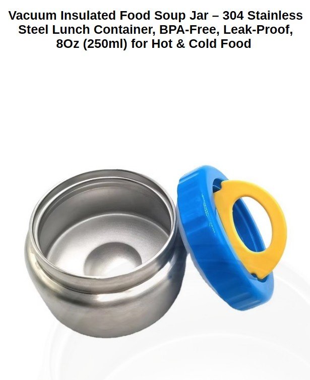 Stainless Steel Bento Box and Soup Cup Kids, Kids Metal Bento Lunch Box BPA Free Lunch Box Containers 304 Stainless Steel Bento Box for School and Office, 3_Grid (Blue) - Image 5